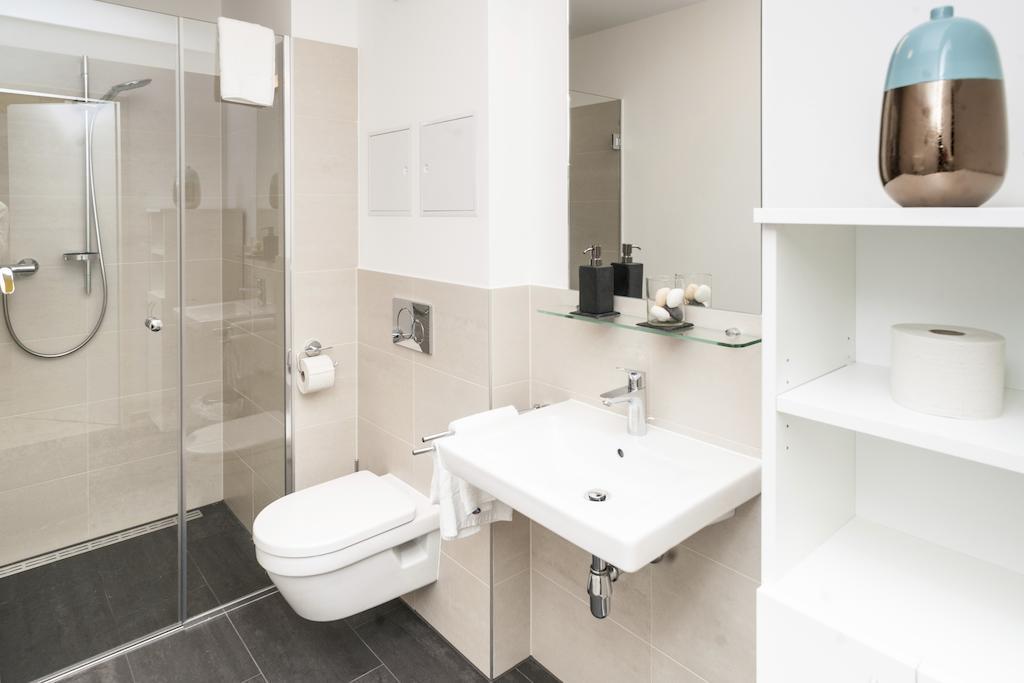 Ig City Apartments Danube Lodge Bécs Szoba fotó
